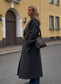 VMANNE Coat - Dark Grey Melange