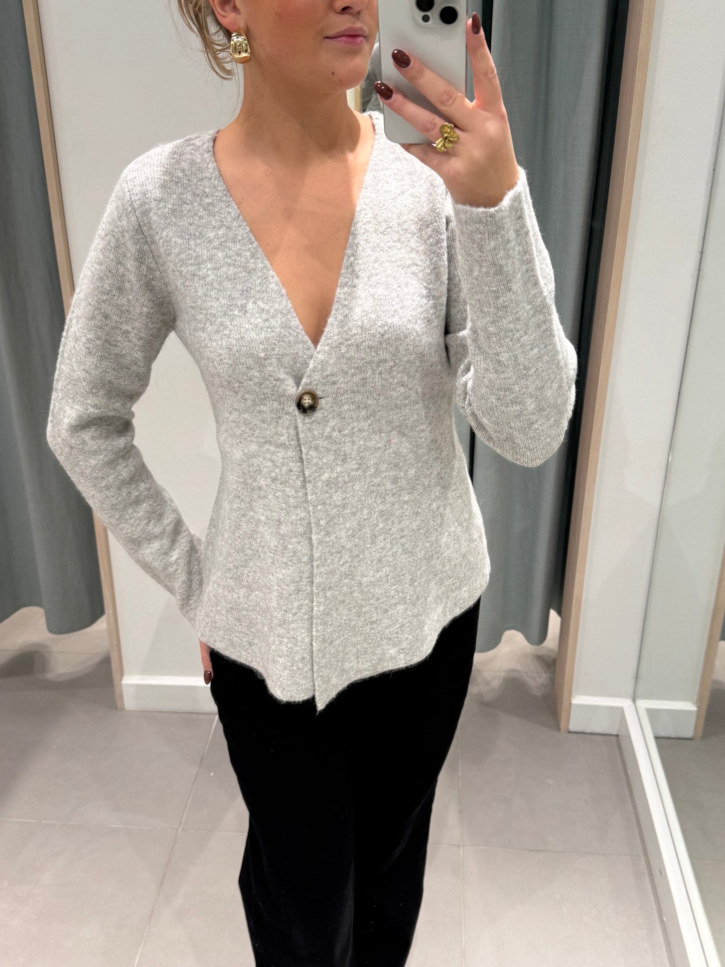 VMKARMA Knit Cardigan - Light Grey Melange